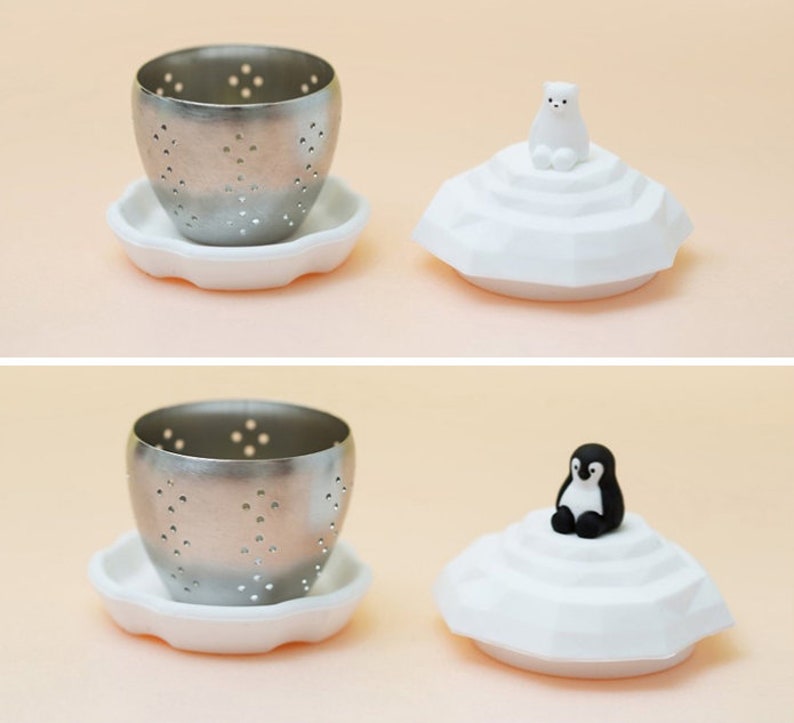 Penguin & Polar Bear Tea Infuser / Tea Cup / Tea Ball / Tea Strainer / Tea Ball Lover / Drink Accessories / Gift for Her, Women, Mom image 8