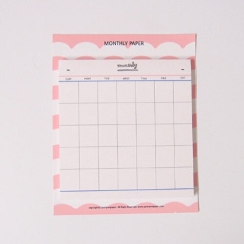Monthly Planner Sticky Note / Notepad / Notepads / Memo Pad / Etsy