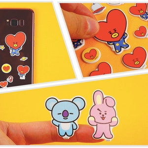 BT21 Planner Stickers / BTS Soft Stickers / Scrapbooking / Decoration / Journal / Planner Supplies / DIY / Diary Deco Stickers image 3