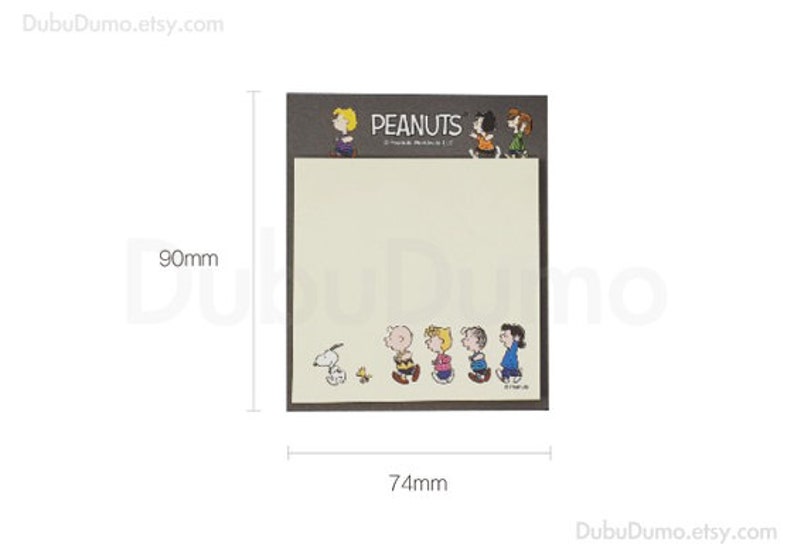 Peanuts Sticky Notes 4Types / Charlie Brown, Sally Brown, Snoopy Memo Pad / Colorful Notepad / Scrapbooking / School Supplies / Diary image 4