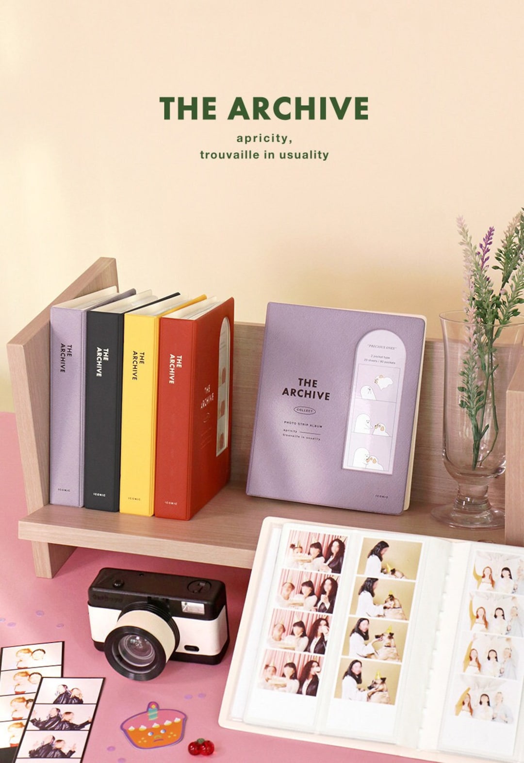 Archive Photo Strip Album 4colors / Photo Book / Seal Etsy