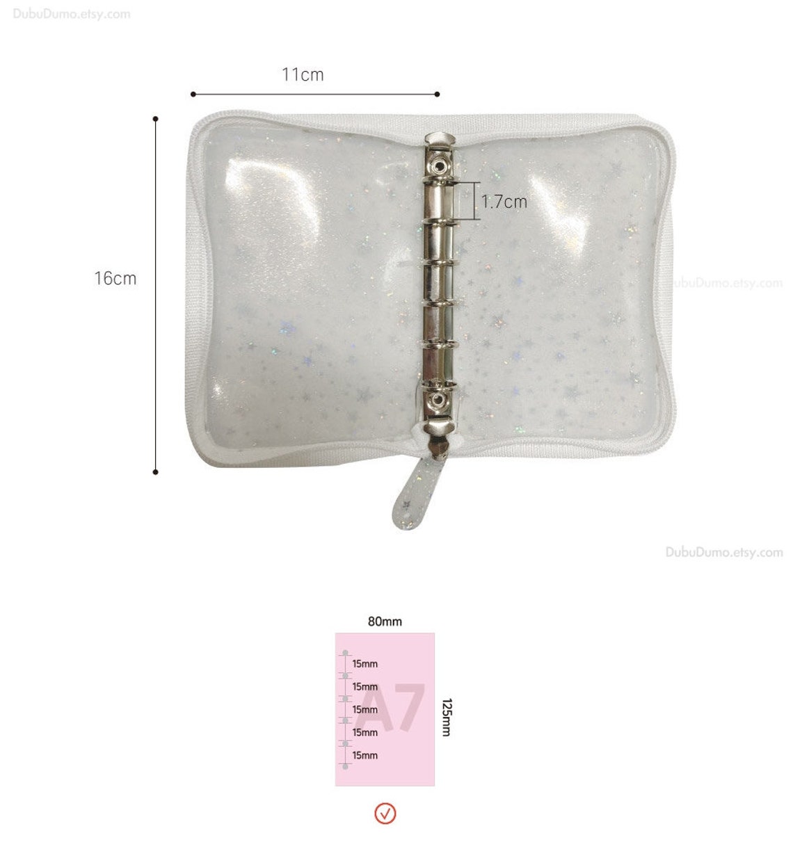 A7 Binder Cover 5colors / 6 Ring Binder / A7 Planner Binder Etsy