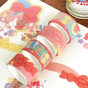 DIY Cut Washi_Ribbon 2types / Masking Tape / Scrapbooking / Decoration / Planner Stickers / Planner Tape / Journal / School Sticker image 7