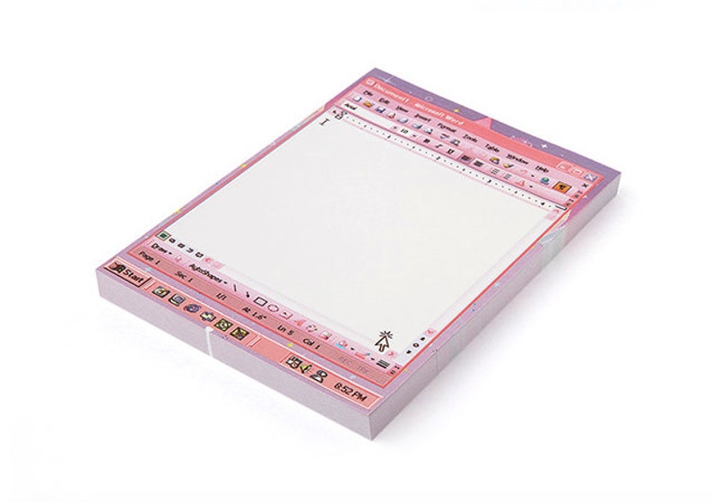 Pink Notepads Memo Pad Stationery Scrapbooking Organize Christmas Gift Cute Notepad Kawaii Notepad Word Pink Notepad L