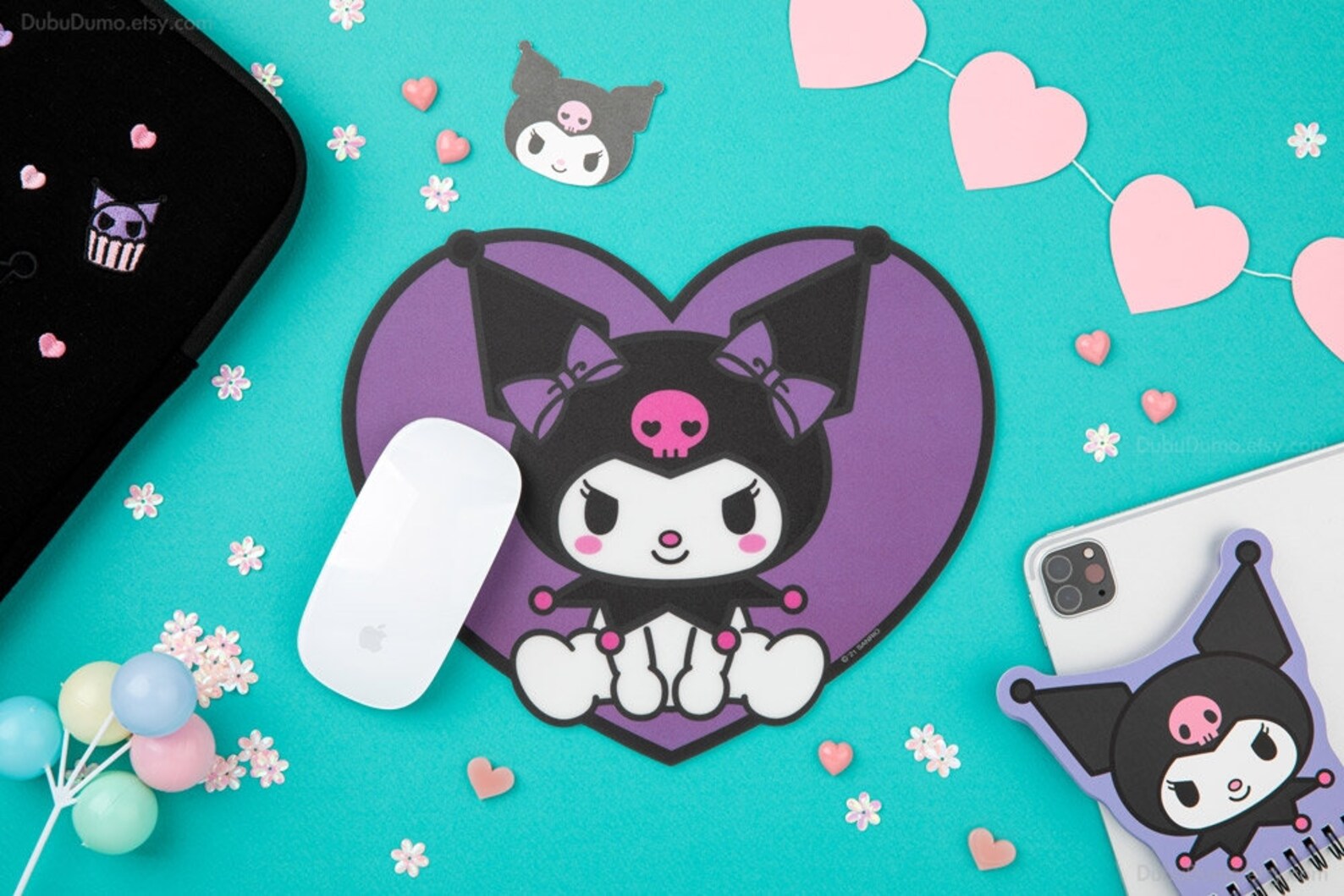 KUROMI Mouse Pad / Cute Mouse Pad Office Mouse Pad Desk Etsy