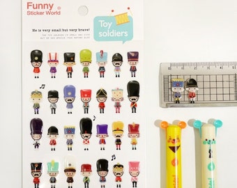 Planner Stickers [Toy Soldiers] / Stationery / Diary Stickers / Journal Stickers / Scrapbooking Stickers / Decorative Stickers