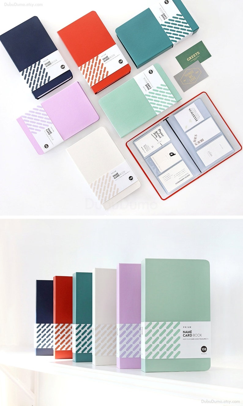 Instax Mini Album PRISM 108 / Business Card Book / Photo Album / Photo Album / Photo Book / Photo Frame, Holder / Scrapbooking image 3