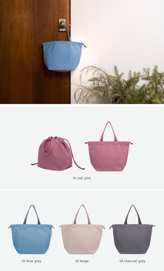 Daily Lunch Box Pouch 4colors Tumbler Bottle Pouch Mesh Pocket