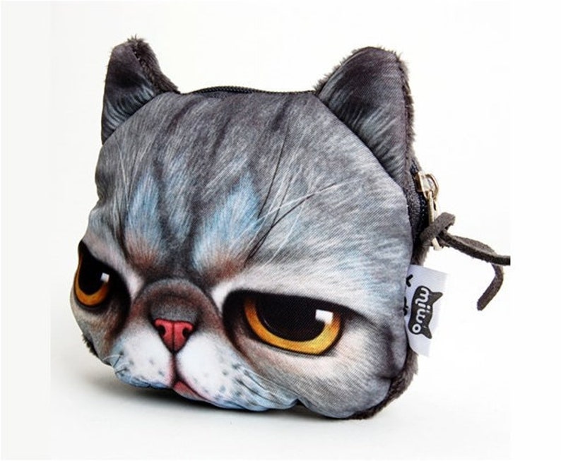 Cat Coin Purses 10types / Kitty Pouch / Funny Coin Pouch / Etsy