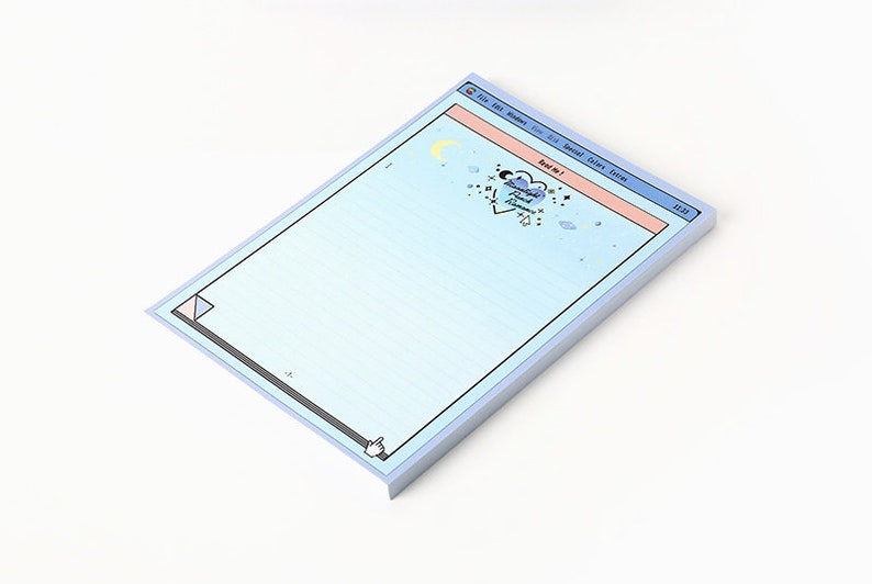 A5 Blue Moonlight Notepad Blue Notepads Memo Pad Stationery Scrapbooking Organize Christmas Gift Cute Notepad Kawaii Notepad