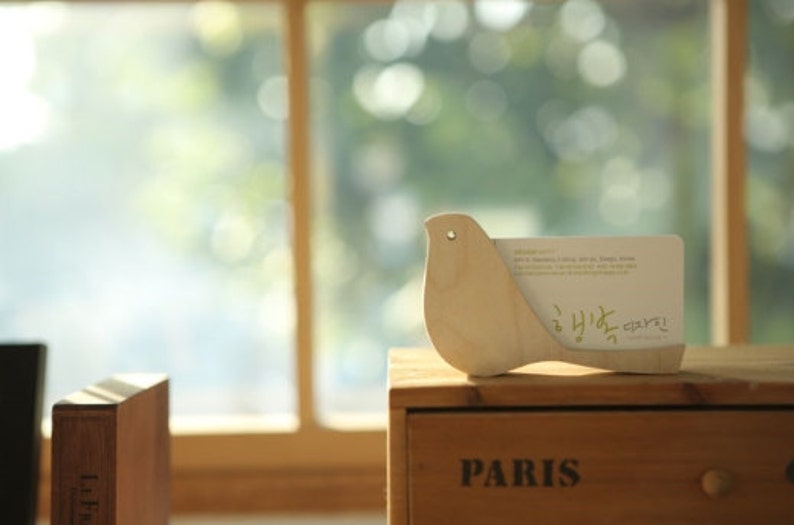 Business Card Holder  Bird  / Business Card Stand / Calling image 2