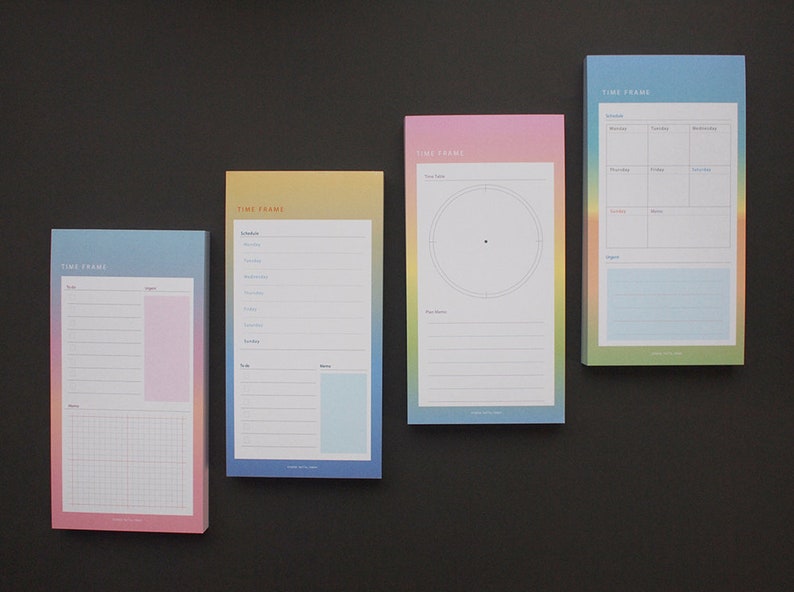 Weekly Plan Notepad / Checklist / Timetable / Simple Notepads Etsy