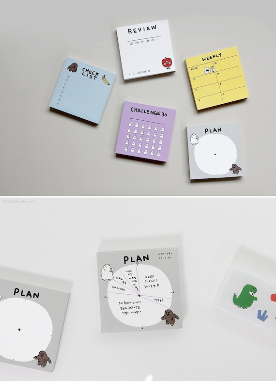 Kitty Writing Paper Memo Pad  Korean Stationery  Scrapbooking  Christmas Gift  Bullet Journal  Diary  Bujo Memo Pads 3Types