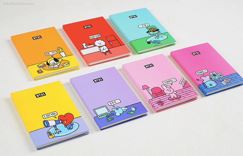 BT21 Weekly Planner Hardcover / BTS Monthly Planner / Undated Etsy