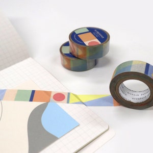 Washi Tape 15mm 9types / Tägliches Masking Tape / Scrapbooking / Dekoration / Planner Aufkleber / Journal / Schulbedarf / DIY Bild 4