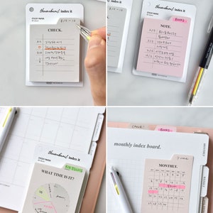 Index Sticky Notes 20types / Bookmark Sticky Note / Notepads, Notepad, Memo Pad / Korean Stationery / Scrapbooking School Supplies 画像 5