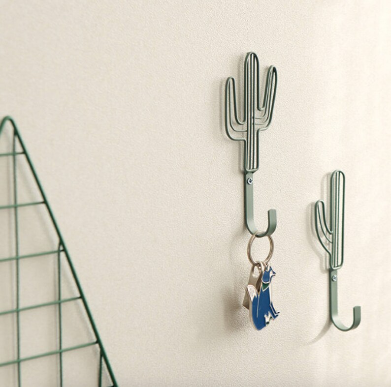 Wall Hooks Cactus / Wall Hanging / Wall Decor Hooks / Wall Etsy