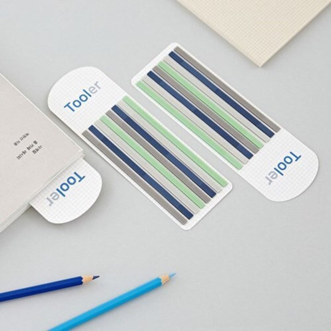 Long Index Sticky Highlighter smoky / Bookmark / Point Highlighter