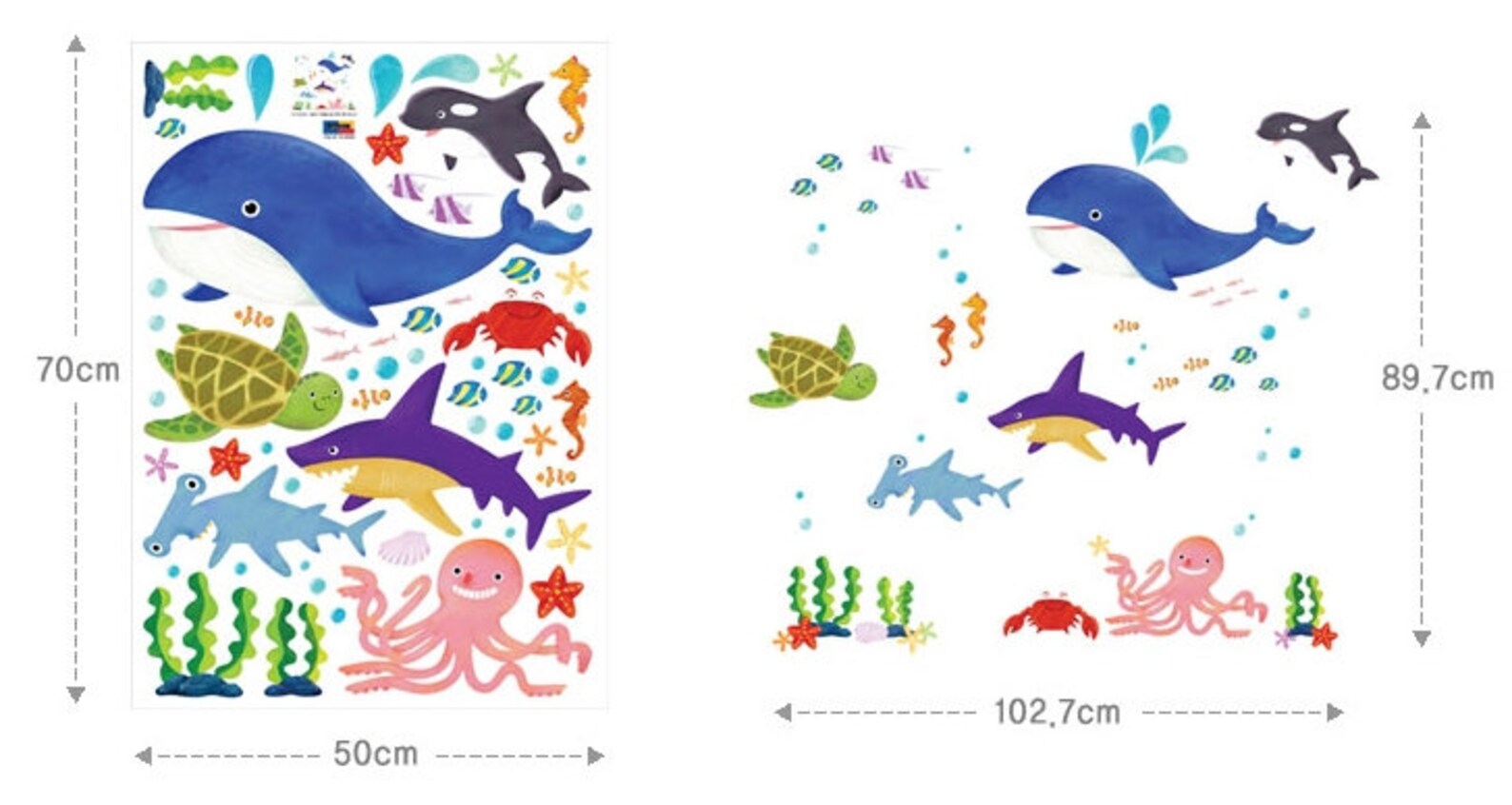 Ocean Wall Decal / Under the Sea Wall Decal Sticker Etsy