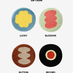 Circle Rug 4types / Mini Rug / Small Rug / Mini Size Carpet / on the ...