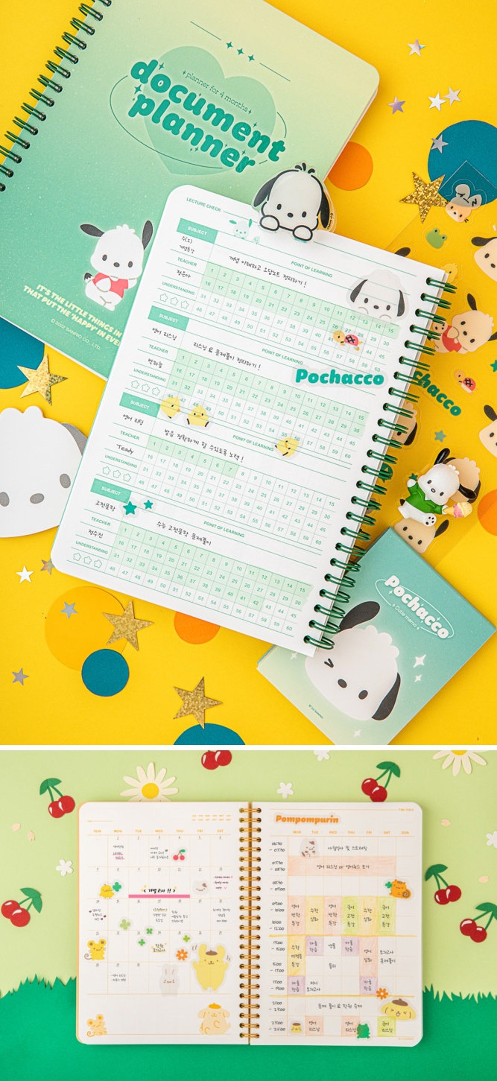 SANRIO Study Planner_4months 6types / Undated Daily Planner - Etsy