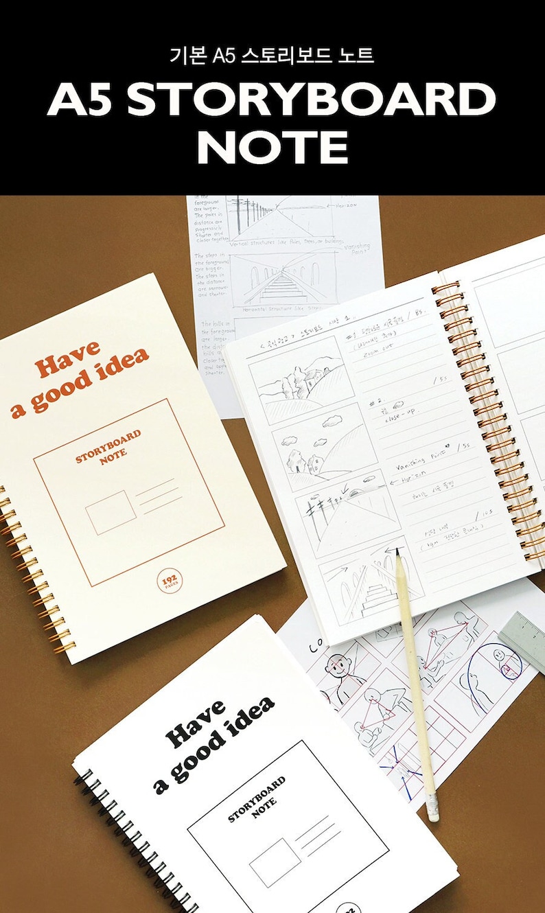 A5 Storyboard Notizbuch Plot, Idee / Agenda / Planer / Scrapbook / Linierte Agenda / Tagebuch / Journal Weihnachtsgeschenk dubudumo Bild 1
