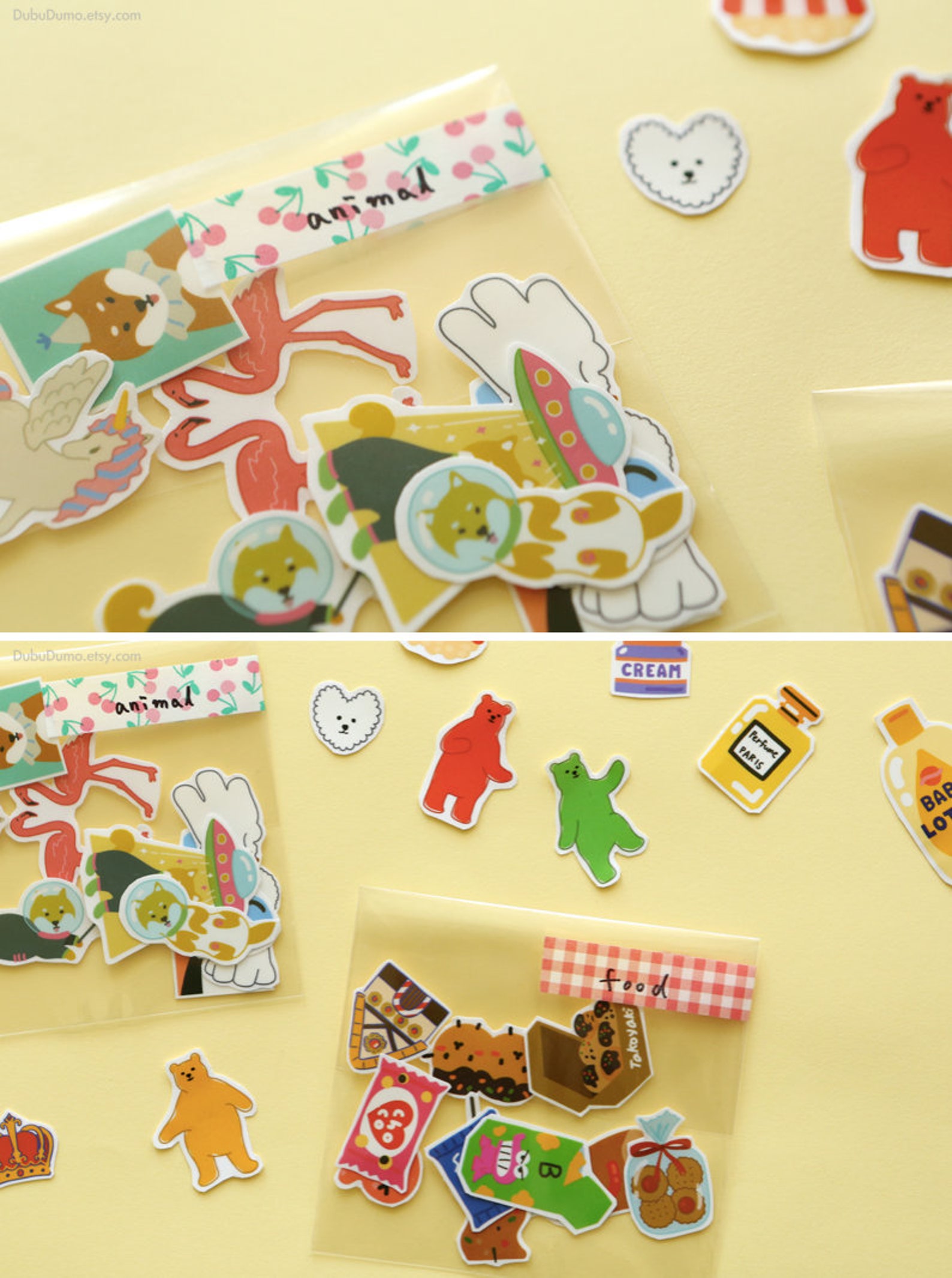 Planner Stickers 0130 / 4sheets / Uncut Stickers / Etsy