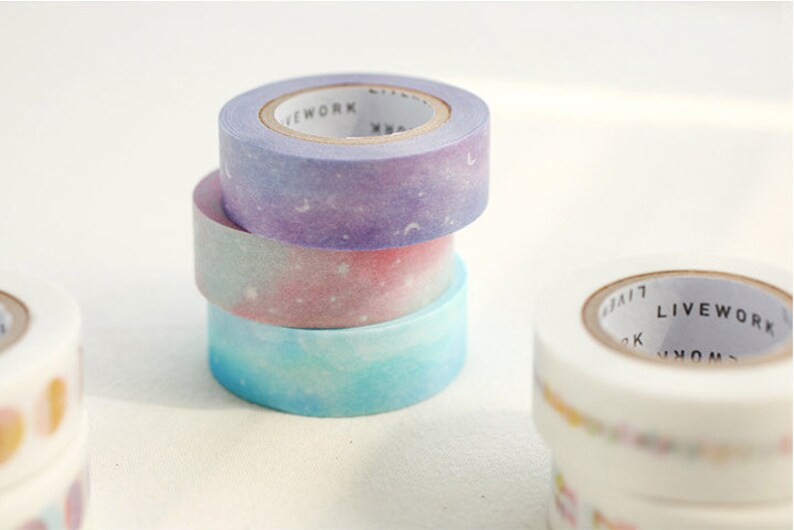 Date /& Days Washi Tape Watercolor Masking Tape Scrapbooking Decoration Planner Stickers Bullet Journal Craft Supplies DIY