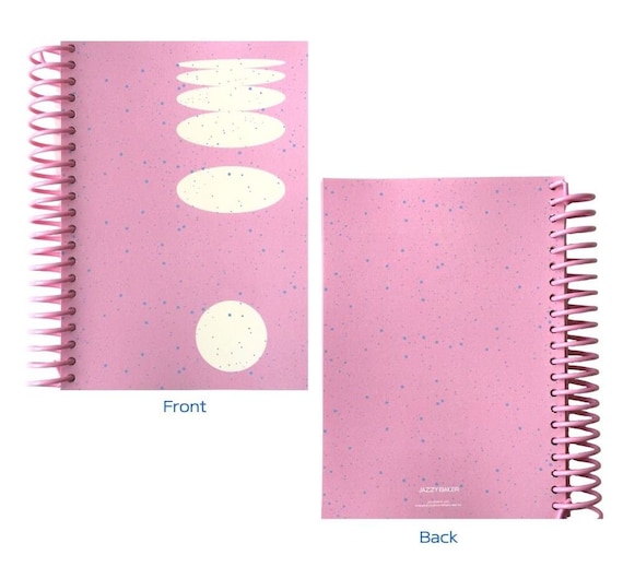 B6 Blank Notebook pink Snow / Pink Drawing Notebook / Pink Colored