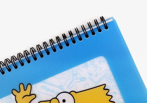 Sad Bart Simpson Spiral Notebooks for Sale