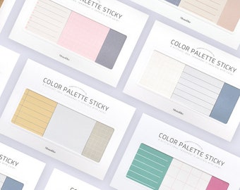 Color Palette Sticky Notes [8types] / Things To Do / Weekly Notepad / Notepads / Stationery /  Journal / School Supply dubudumo