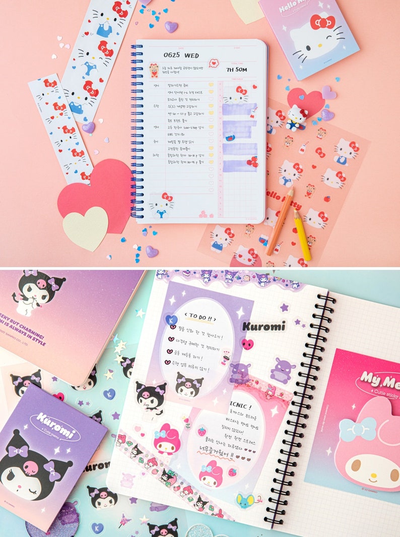SANRIO Study Planner_4months 6types / Undated Daily Planner - Etsy