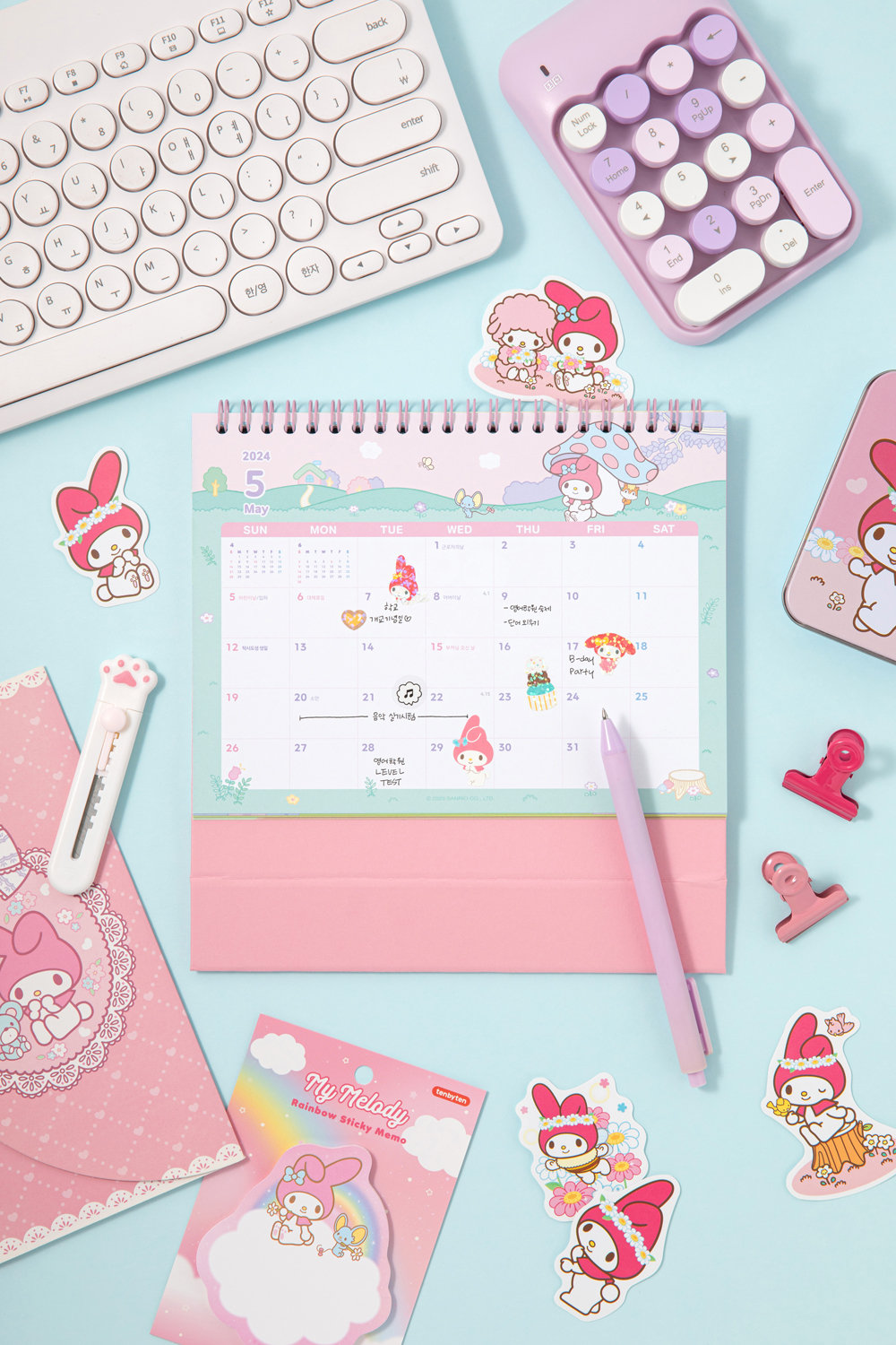 2024 Sanrio POP UP Desk Calendar / 2024 Calendar sold by Cure RealLife