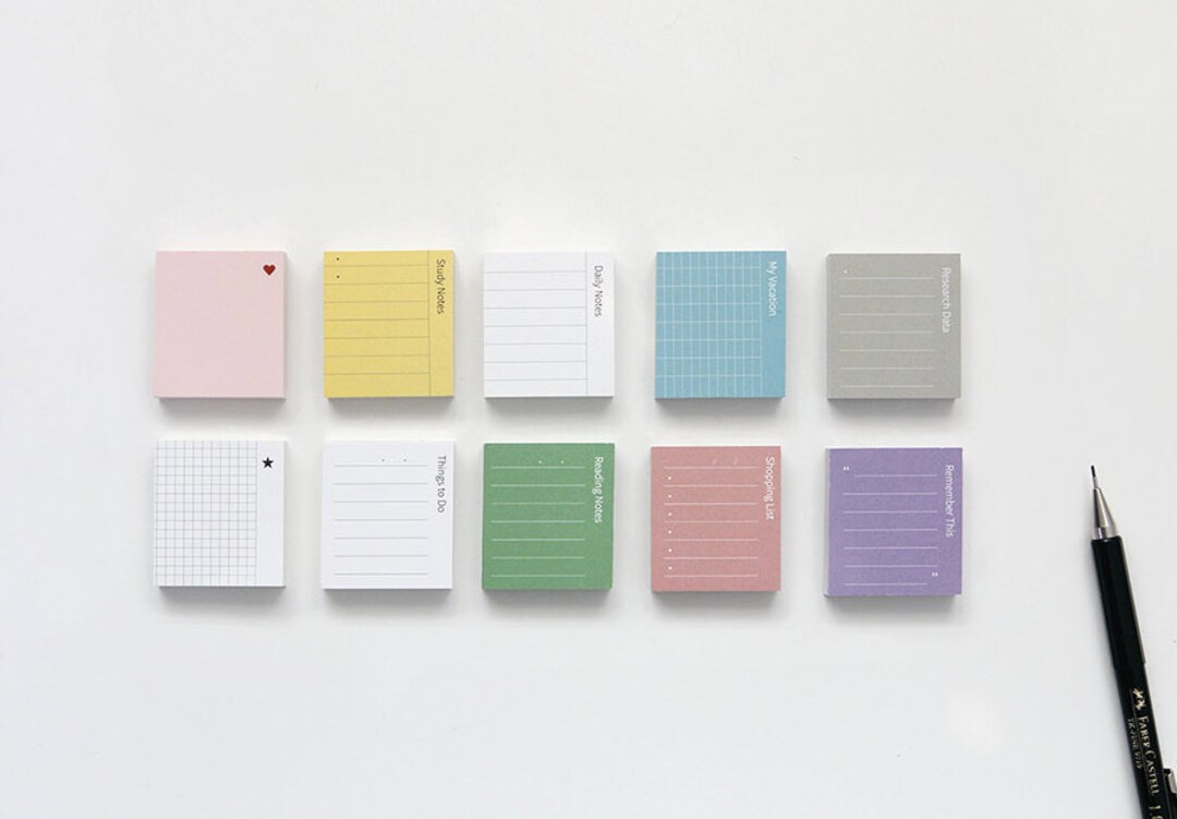 Index Sticky Notes / Bookmark Sticky Note / Notepads, Notepad, Memo Pad / Korean Stationery
