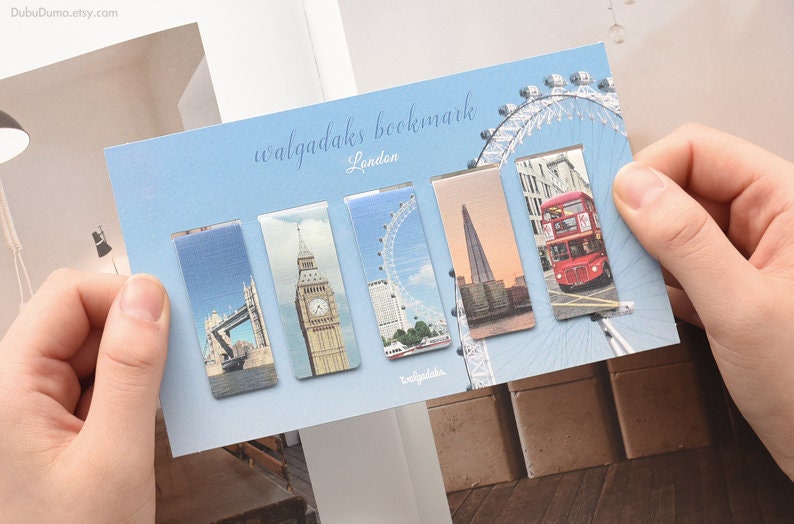 5 London Bookmarks / Planner Bookmark / Bullet Etsy