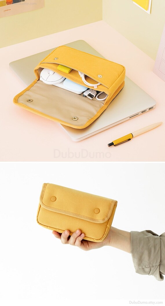 Pocket Daily Pouch 6colors Button Cable Pouch Trip Wallet