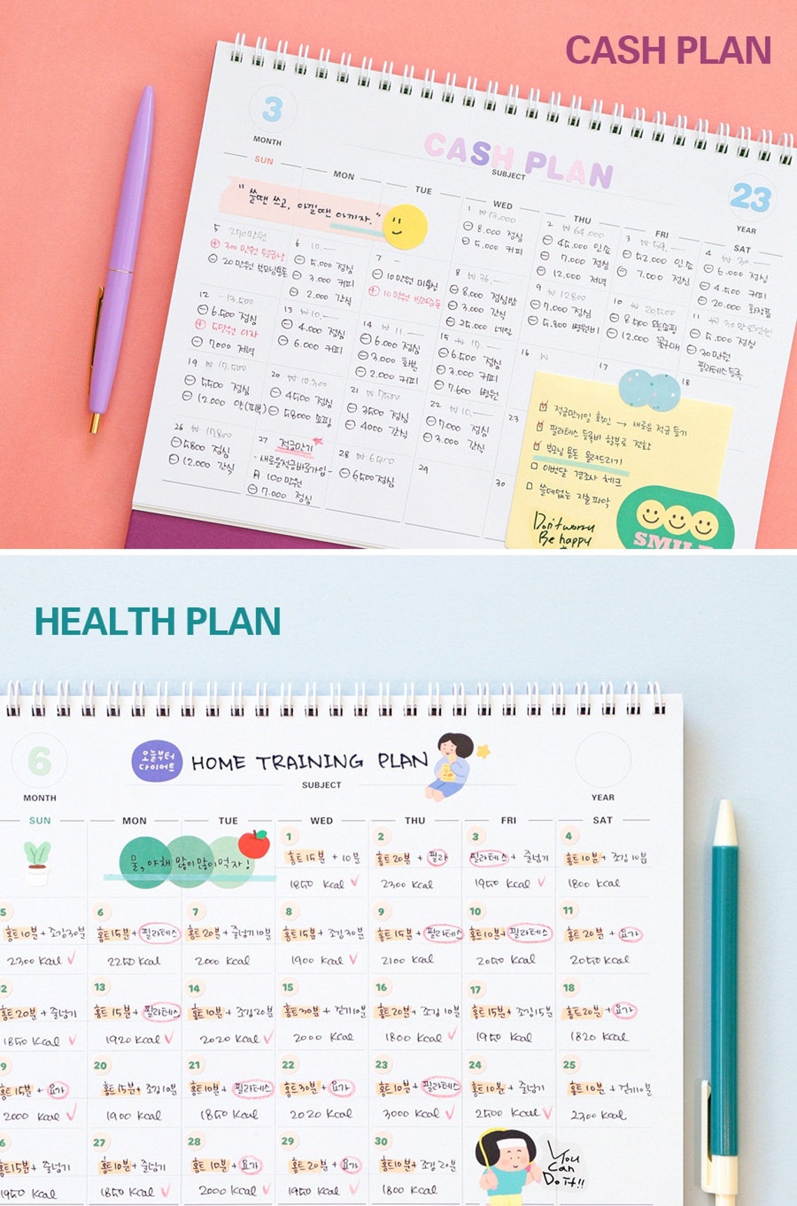 2023 Desk Calendar Annual Desk Calendar / 2023 Calendar / - Etsy