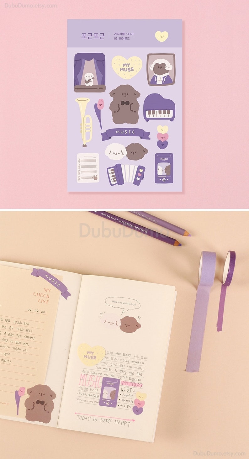 Deco Removable Stickers / Planner Diary Stickers / Journal Etsy