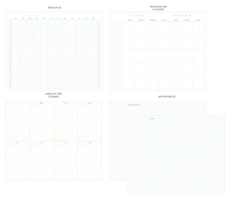 Weekly Planner / Monthly Planner / Academic Planner / Undated Etsy