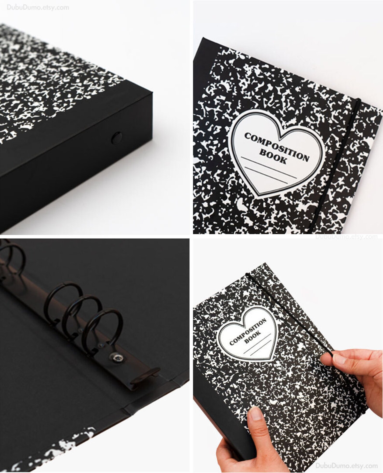 ARCHIVE Composition Hardcover Binder / 6 Ring Binder / Planner Etsy