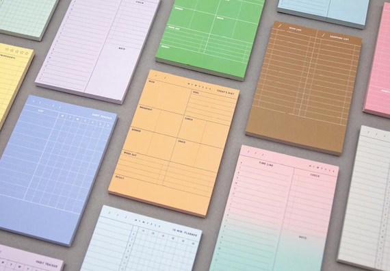 Memo Pad 12types / Colorful Notepad / Writing Paper Memo Pad / Korean  Stationery / Scrapbooking / Christmas Gift / Journal / Pink 