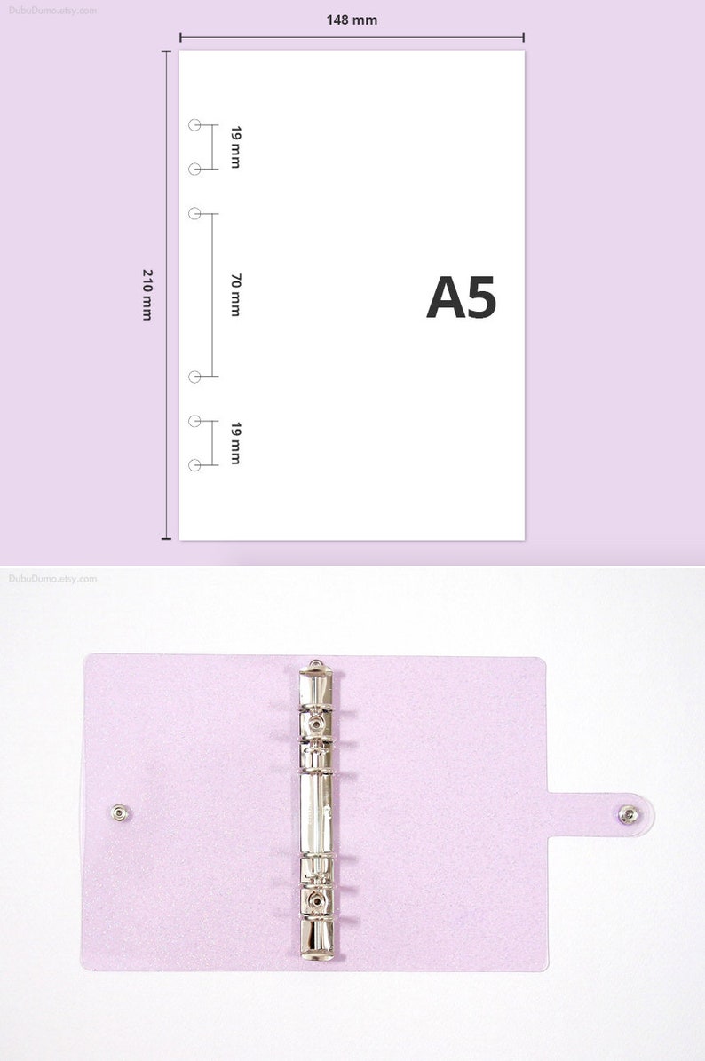 A5 Twinkle Binder 3colors / 6 Ring Binder / A5 Planner Etsy UK