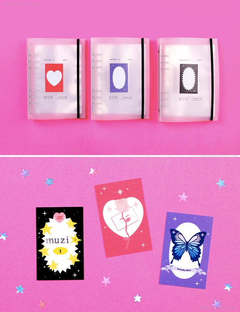 A5 Deco Pocket File Binder Insert SET 3types / A5 6 Ring Etsy