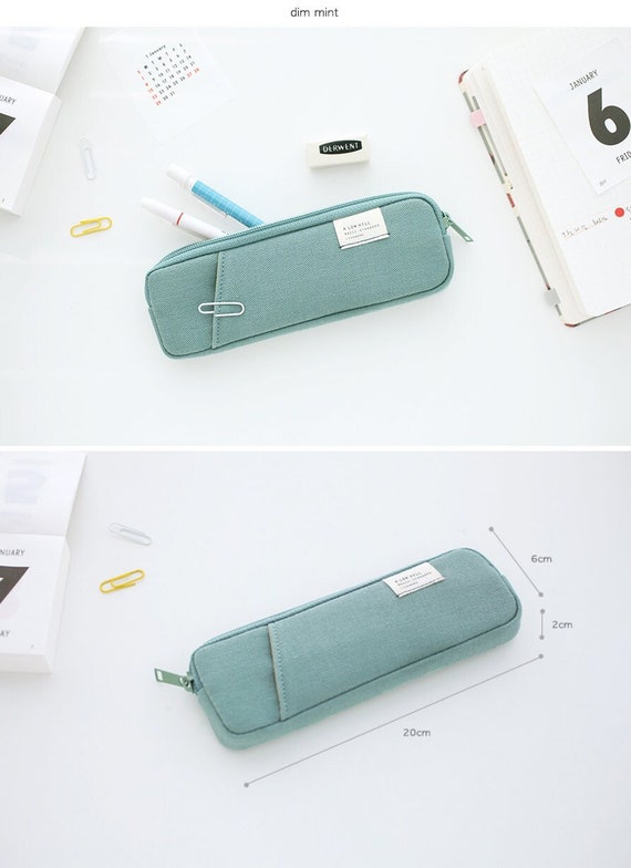 Cotton Pencil Case L 6colors/ Pen Case / Pencil Pouch / Pen 