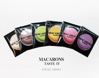 Sticky Notes [Macarons] / Personalized Notepad / Cute Notepads / Memo pad / sticky note / Stationery / Scrapbooking / Bookmark / Macaron
