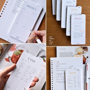 INDEX STICKY NOTES 20types / Bookmark Sticky Note / Notepads, Notepad, Memo Pad / Korean Stationery / Scrapbooking / School Supplies image 8