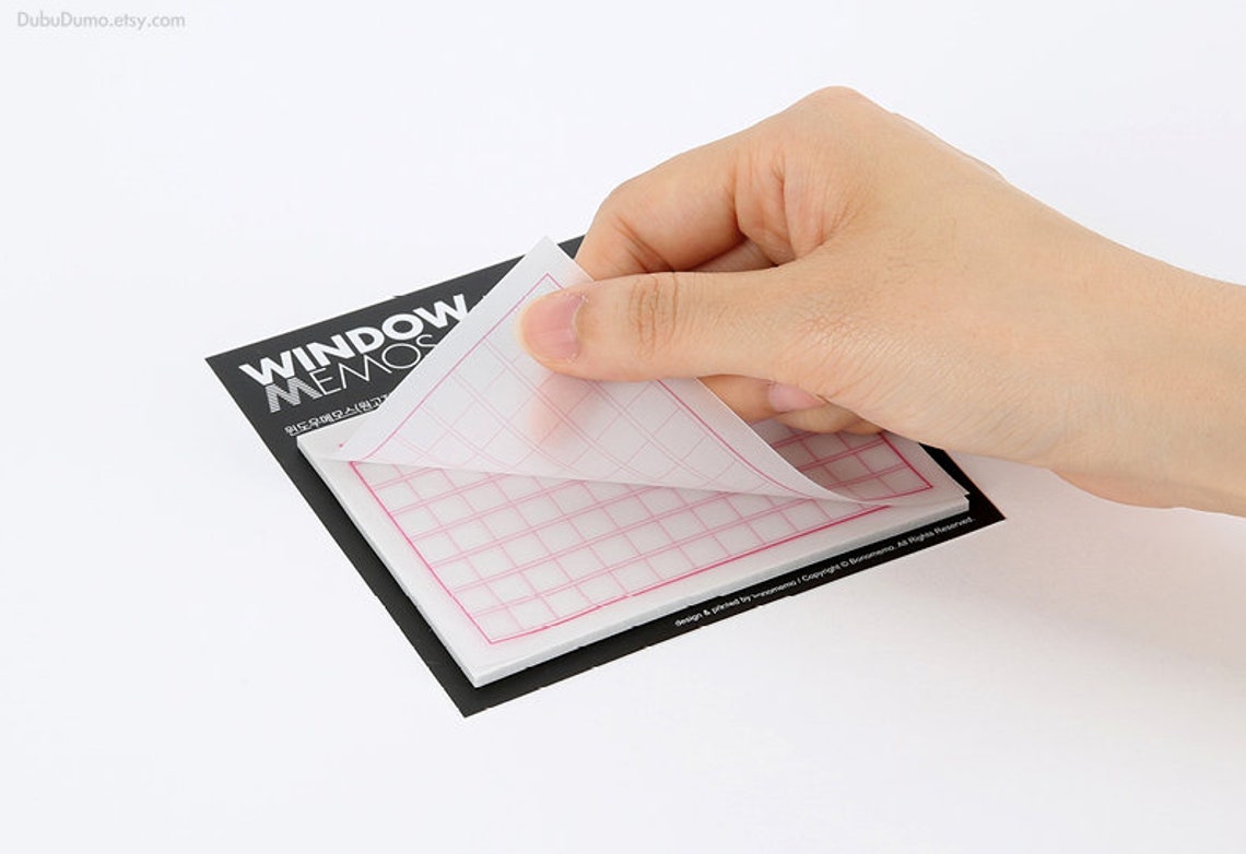 Tracing Paper Sticky Note Squared Manuscript Paper / Notepad Etsy