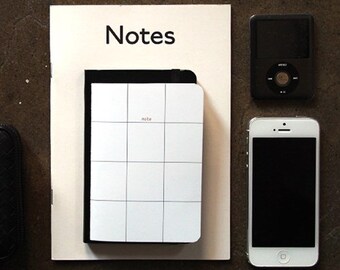 Grid Mini Notebook / Travel Notebook / Journal Notebook / Grid Journal / Journal / Spiral Notebook / Scrapbook / School Notebook