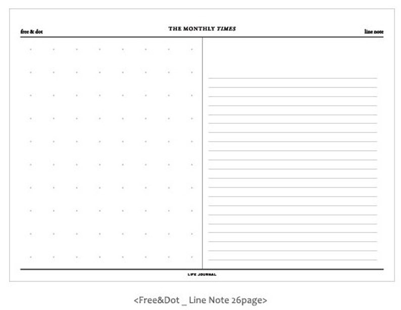 Monthly Times Notepad / Monthly Planner Memo Pad / Planner / Etsy