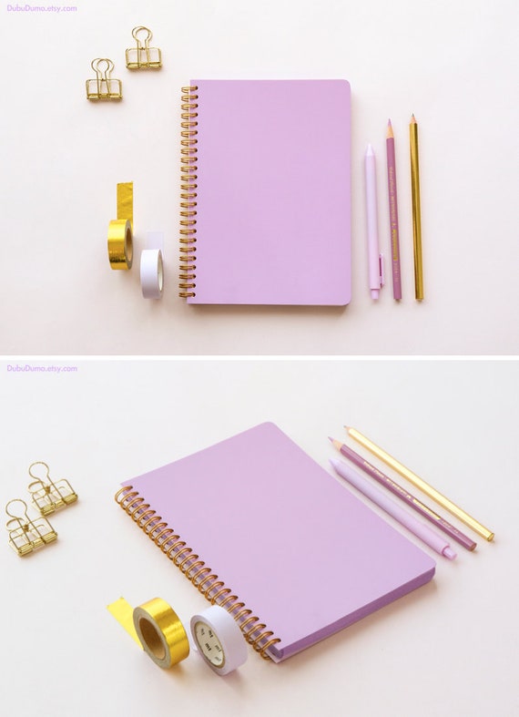 Scrapbook in yellow tones | Spiral Notebook